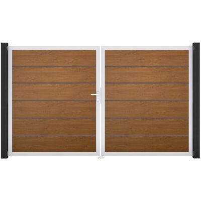 GroJa Tor 2-flg. Basicline Premium Golden Oak EV1 306 cm x 180 cm DIN Links GroJa Tor 2-flg. Basicline Premium Golden Oak EV1 306 cm x 180 cm DIN Links