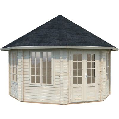 Palmako Hanna 4,2x4,2m Eckblockhaus Sommerhaus - Gartenpavillon Palmako Hanna 4,2x4,2m Eckblockhaus Sommerhaus - Gartenpavillon