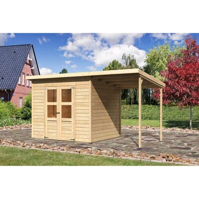 Karibu Holz-Gartenhaus Vellinge Natur Unbehandelt 238 cm x 210 cm Karibu Holz-Gartenhaus Vellinge Natur Unbehandelt 238 cm x 210 cm