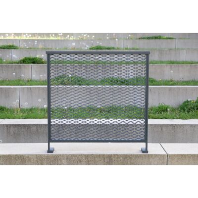 Dieda Linus Streckgitter Füllung Eckig Aluminium 100 cm x 100 cm Anthrazit Dieda Linus Streckgitter Füllung Eckig Aluminium 100 cm x 100 cm Anthrazit