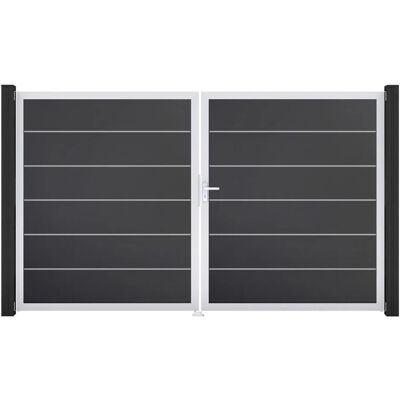 GroJa Tor 2-flg. Basicline Premium Anthrazit EV1 306 cm x 180 cm DIN Rechts GroJa Tor 2-flg. Basicline Premium Anthrazit EV1 306 cm x 180 cm DIN Rechts