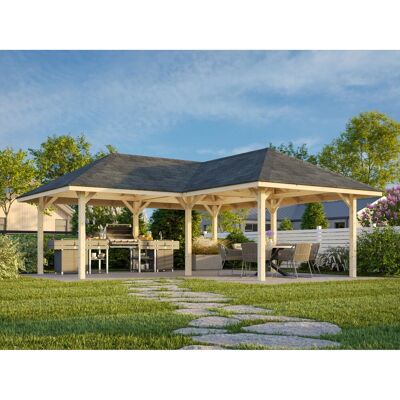 Palmako Pavillon Bianca 588 x 588 cm Lackiert Weiß FSC® Palmako Pavillon Bianca 588 x 588 cm Lackiert Weiß FSC®