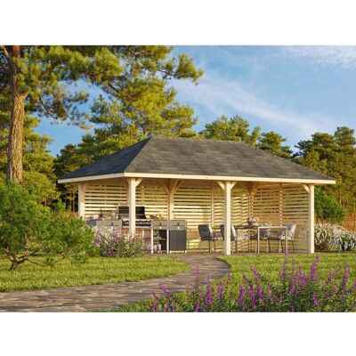 Palmako Pavillon Bianca Set 109 588 x 300 cm Lackiert Weiß FSC® Palmako Pavillon Bianca Set 109 588 x 300 cm Lackiert Weiß FSC®