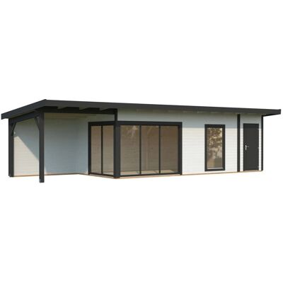 Palmako Holz-Gartenhaus Andrea Slide Plus Pultdach Lackiert 1060 cm x 300 cm Palmako Holz-Gartenhaus Andrea Slide Plus Pultdach Lackiert 1060 cm x 300 cm