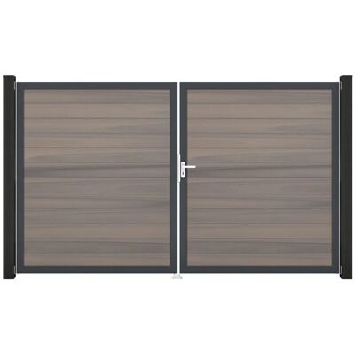 GroJa Solid Steckzaun Tor DIN Rechts DB Bi-Color Sand GroJa Solid Steckzaun Tor DIN Rechts DB Bi-Color Sand