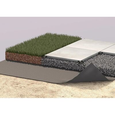 GS Terrassen Geotextil Filterflies 14 m² für Plattenverlegung GS Terrassen Geotextil Filterflies 14 m² für Plattenverlegung