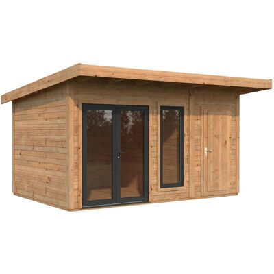 Palmako Holz-Gartenhaus Aurelia Pultdach Tauchgrundiert 436 cm x 300 cm 12,4 m² Palmako Holz-Gartenhaus Aurelia Pultdach Tauchgrundiert 436 cm x 300 cm 12,4 m²