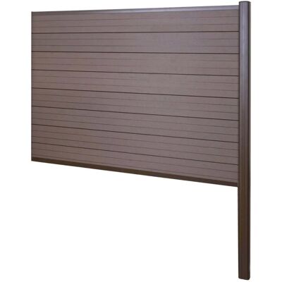 MCW WPC-Sichtschutz Savoie Zaun Windschutz Alu-Pfosten Zum Einbetonieren - Erweiterungselement 185cm MCW WPC-Sichtschutz Savoie Zaun Windschutz Alu-Pfosten Zum Einbetonieren - Erweiterungselement 185cm