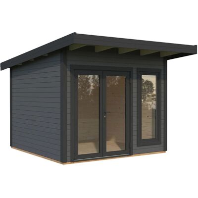 Palmako Holz-Gartenhaus Aurelia Pultdach Lackiert 296 cm x 300 cm 8,4 m² Palmako Holz-Gartenhaus Aurelia Pultdach Lackiert 296 cm x 300 cm 8,4 m²