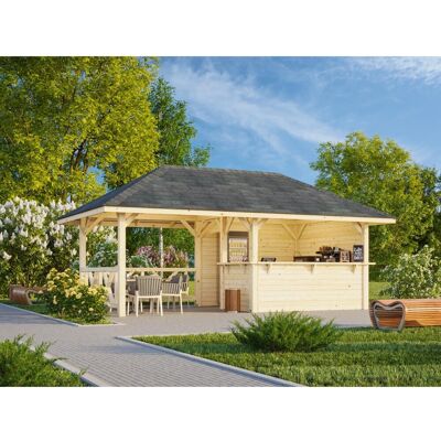 Palmako Pavillon Bianca Set 110 588 x 300 cm Lackiert Weiß FSC® Palmako Pavillon Bianca Set 110 588 x 300 cm Lackiert Weiß FSC®