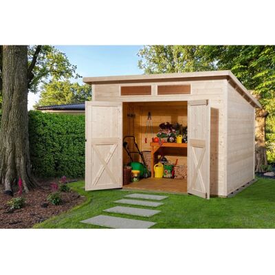 WEKA Gartenhaus 325 A - Groß, Natur, 19mm, mit Fußboden WEKA Gartenhaus 325 A - Groß, Natur, 19mm, mit Fußboden