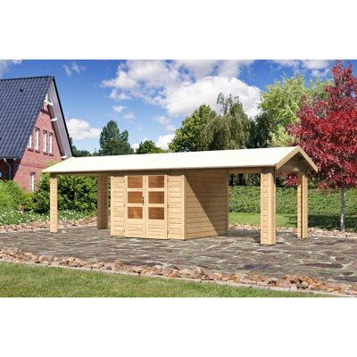 Karibu Holz-Gartenhaus Timra Naturbelassen Satteldach 240 cm x 244 cm Karibu Holz-Gartenhaus Timra Naturbelassen Satteldach 240 cm x 244 cm