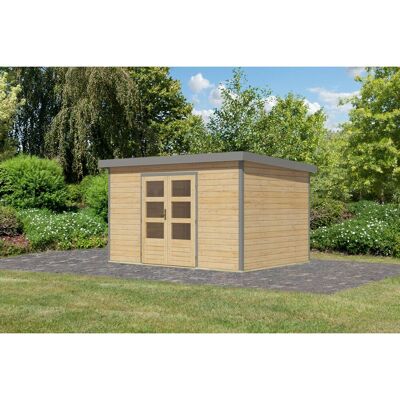 Karibu Gartenhaus Domingo 7 A Naturbelassen/Grau 219 x 360 x 240 cm Karibu Gartenhaus Domingo 7 A Naturbelassen/Grau 219 x 360 x 240 cm