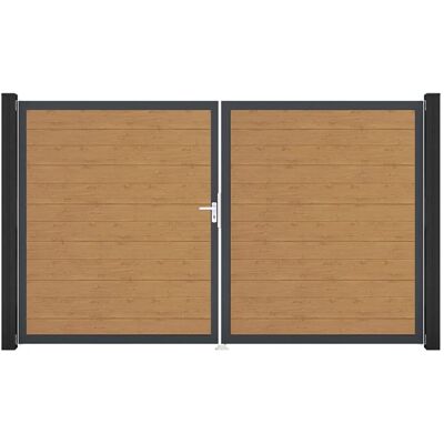 GroJa Tor 2-flg. Basicline Schmal Asteiche Natur 306 cm x 180 cm DIN Links GroJa Tor 2-flg. Basicline Schmal Asteiche Natur 306 cm x 180 cm DIN Links