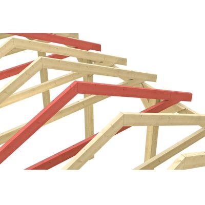 Skan Holz Schneelasterhöhung für Carport Sauerland 380 x 600 cm Grün imprägniert Skan Holz Schneelasterhöhung für Carport Sauerland 380 x 600 cm Grün imprägniert