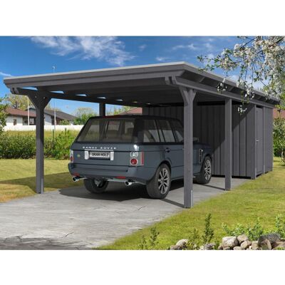 SKANHOLZ Emsland Carport - Flachdach, Abstellraum, Hochwertiges Holz SKANHOLZ Emsland Carport - Flachdach, Abstellraum, Hochwertiges Holz