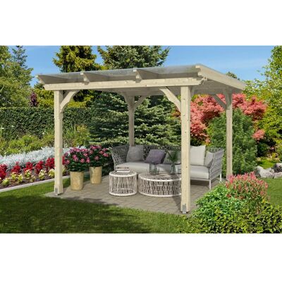 SKANHOLZ Marseille Gartenvorbau - Leimholz, Polycarbonat, 350x236x327cm SKANHOLZ Marseille Gartenvorbau - Leimholz, Polycarbonat, 350x236x327cm