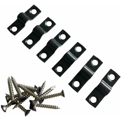 Plus Zaunbeschlag Stahl für Spalier Schwarz 1,2 cm x 4 cm Plus Zaunbeschlag Stahl für Spalier Schwarz 1,2 cm x 4 cm