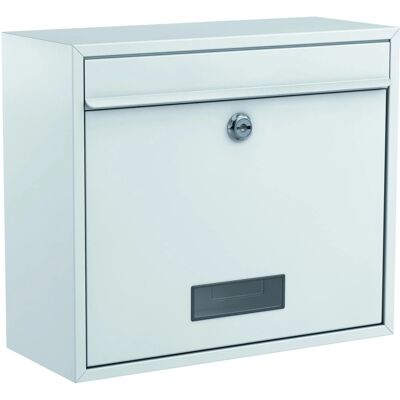 Basi Briefkasten BK 900 Stahl Weiß 2 Schlüssel Basi Briefkasten BK 900 Stahl Weiß 2 Schlüssel