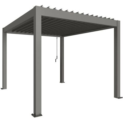 Biohort Pergola 3,5 m x 3 m Quarzgrau-Metallic Biohort Pergola 3,5 m x 3 m Quarzgrau-Metallic