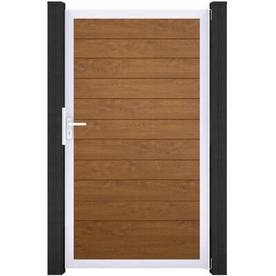 GroJa Tor 1-flg. Basicline Schmal 100 cm x 180 cm Golden Oak Rahmen EV1 GroJa Tor 1-flg. Basicline Schmal 100 cm x 180 cm Golden Oak Rahmen EV1
