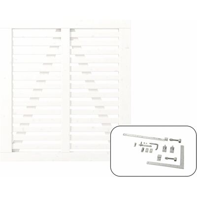 Plus Holz Einzeltor Harmoni Nadelholz Weiß 100 cm x 107 cm Plus Holz Einzeltor Harmoni Nadelholz Weiß 100 cm x 107 cm