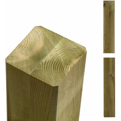 Plus Zaunpfosten Leimholz Kiefer Druckimprägniert 9 cm x 9 cm x 208 cm Plus Zaunpfosten Leimholz Kiefer Druckimprägniert 9 cm x 9 cm x 208 cm