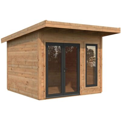 Palmako Holz-Gartenhaus Aurelia Pultdach Tauchgrundiert 296 cm x 300 cm 8,4 m² Palmako Holz-Gartenhaus Aurelia Pultdach Tauchgrundiert 296 cm x 300 cm 8,4 m²