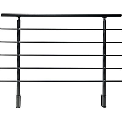Dieda Geländerset Aluminium Anthrazit waagerechte Rundstäbe 120 cm x 150 cm Dieda Geländerset Aluminium Anthrazit waagerechte Rundstäbe 120 cm x 150 cm