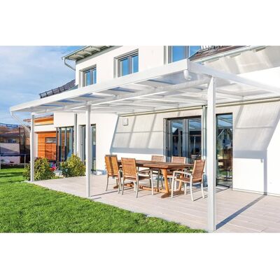 Gutta Terrassendach Premium Weiß Stegpl. PC Streifen Weiß 6.110 mm x 4.060 mm Gutta Terrassendach Premium Weiß Stegpl. PC Streifen Weiß 6.110 mm x 4.060 mm