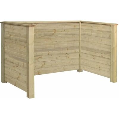 Plus Mülltonnenverkleidung Plank Nadelholz Druckimprägniert 197 cm x 97 cm x 108 cm Plus Mülltonnenverkleidung Plank Nadelholz Druckimprägniert 197 cm x 97 cm x 108 cm