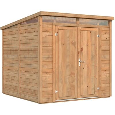 Palmako Holz-Gartenhaus Elias Pultdach Tauchgrundiert 221 cm x 228 cm 4,9 m² Palmako Holz-Gartenhaus Elias Pultdach Tauchgrundiert 221 cm x 228 cm 4,9 m²