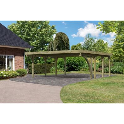 KARIBU Doppelcarport Classic 2 mit Eingangsbogen - Carport KARIBU Doppelcarport Classic 2 mit Eingangsbogen - Carport
