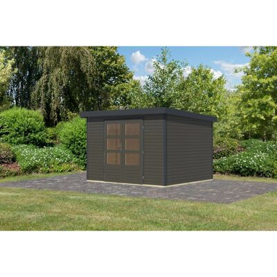 Karibu Gartenhaus Diego 5 B Terragrau/Anthrazit 209 x 298 x 242 cm Karibu Gartenhaus Diego 5 B Terragrau/Anthrazit 209 x 298 x 242 cm