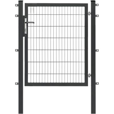 Floraworld Einzeltor Premium Doppelstabmattenfüllung Anthrazit 140 cm x 120 cm Floraworld Einzeltor Premium Doppelstabmattenfüllung Anthrazit 140 cm x 120 cm