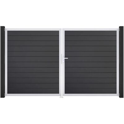GroJa Tor 2-flg. Basicline Schmal Anthrazit EV1 306 cm x 180 cm DIN Rechts GroJa Tor 2-flg. Basicline Schmal Anthrazit EV1 306 cm x 180 cm DIN Rechts