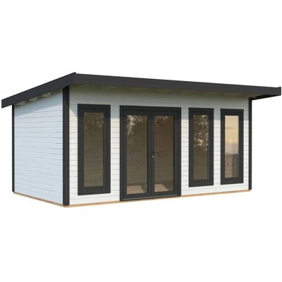 Palmako Holz-Gartenhaus Aurelia Pultdach Weiß Lackiert 530 cm x 300 cm 15,2 m² Palmako Holz-Gartenhaus Aurelia Pultdach Weiß Lackiert 530 cm x 300 cm 15,2 m²