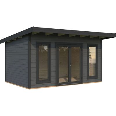 Palmako Holz-Gartenhaus Aurelia Pultdach Lackiert 446 cm x 300 cm 12,7 m² Palmako Holz-Gartenhaus Aurelia Pultdach Lackiert 446 cm x 300 cm 12,7 m²