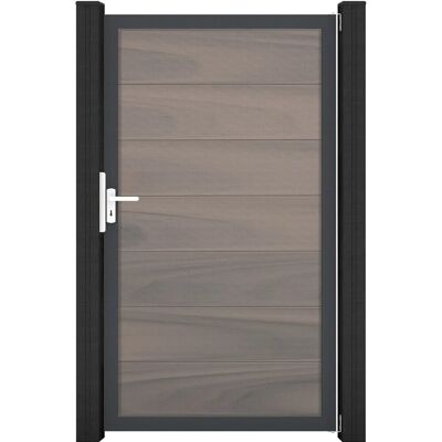 GroJa Solid Grande Steckzauntor 100 x 180 cm Bi-Color Braun Rahmen DB703 GroJa Solid Grande Steckzauntor 100 x 180 cm Bi-Color Braun Rahmen DB703