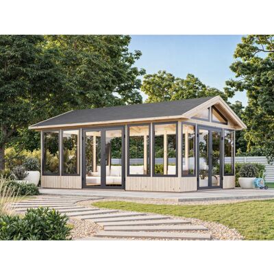 Palmako Pavillon Isabella 597 x 401 cm Tauchgrundiert Hellbraun FSC® Palmako Pavillon Isabella 597 x 401 cm Tauchgrundiert Hellbraun FSC®