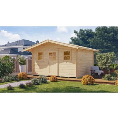 Gartenhaus WEKA 110 - Naturbelassen, 28mm, Hohe Wände & Dach Gartenhaus WEKA 110 - Naturbelassen, 28mm, Hohe Wände & Dach