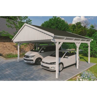 SKANHOLZ - Fichtelberg - 618x566 cm - Eiche hell - Carport SKANHOLZ - Fichtelberg - 618x566 cm - Eiche hell - Carport