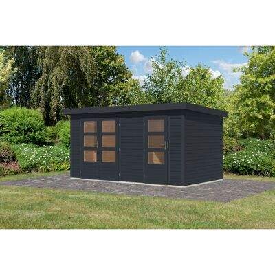Karibu Gartenhaus Alfredo C Anthrazit/Anthrazit 209 x 400 x 213 cm Karibu Gartenhaus Alfredo C Anthrazit/Anthrazit 209 x 400 x 213 cm
