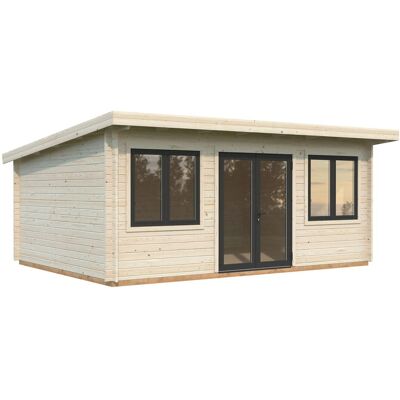 Palmako Holz-Gartenhaus Lisandra Pultdach Tauchgrundiert 550 cm x 400 cm Palmako Holz-Gartenhaus Lisandra Pultdach Tauchgrundiert 550 cm x 400 cm