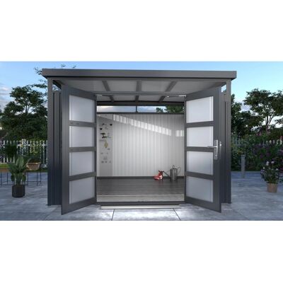 Floraworld Premium Systemgerätehaus mit Oberlicht 314 x 218 x 314 cm Floraworld Premium Systemgerätehaus mit Oberlicht 314 x 218 x 314 cm