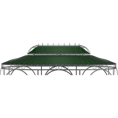 Eleo Sonnensegel Verona 440 cm x 285 cm für Pavillon Verona Dunkelgrün Eleo Sonnensegel Verona 440 cm x 285 cm für Pavillon Verona Dunkelgrün