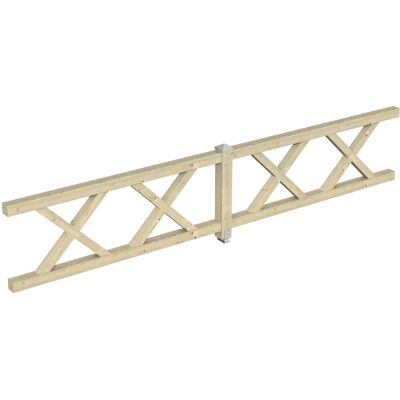 SKANHOLZ Beiges Andreaskreuz Geländer - Railings SKANHOLZ Beiges Andreaskreuz Geländer - Railings