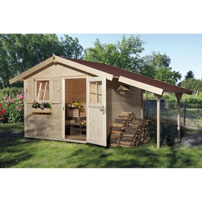 OBI Outdoor Living Holz-Gartenhaus Bozen C Spar-Set Satteldach Unbehandelt OBI Outdoor Living Holz-Gartenhaus Bozen C Spar-Set Satteldach Unbehandelt