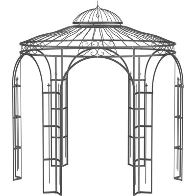 Eleo Pavillon Metall Milano 300 cm x Ø 290 cm Pulverbeschichtet DB703 Eleo Pavillon Metall Milano 300 cm x Ø 290 cm Pulverbeschichtet DB703
