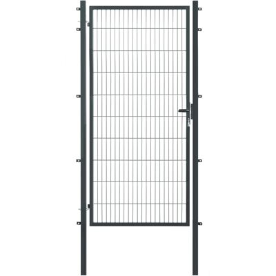 Floraworld Einzeltor für Doppelstabmattenzaun Anthrazit 200 cm x 120 cm Floraworld Einzeltor für Doppelstabmattenzaun Anthrazit 200 cm x 120 cm